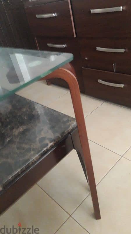 Glass table & chair for dining or computer 3
