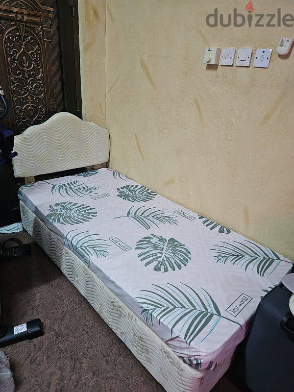 SINGLE BED WITH MATTRESS / COMPUTER TABLE / STUDY TABLE 1