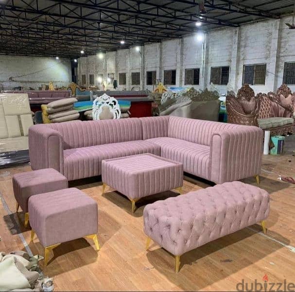 brand new L shape sofa set making all colours available good quality 16