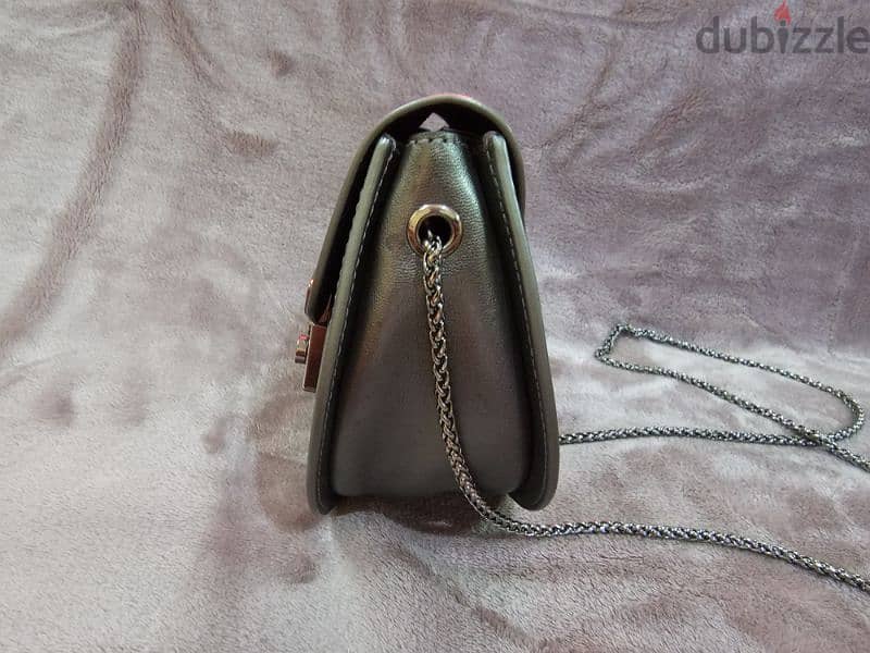 FURLA mini crossbody round bag - Metallic 4