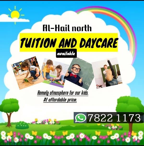 Daycare and Tuition available @Al hail North 1