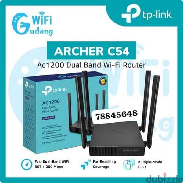 Tp Link C2 AC750 Wireless Dual Band Router High speed 1