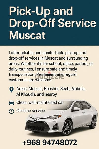 Car With Driver Available. Car lift