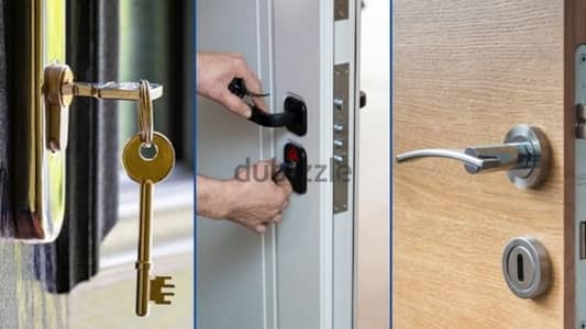 locksmith service door lock open and fix repair handle and door