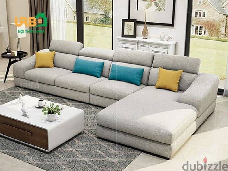 l shape sofa brand new model with bad 3
