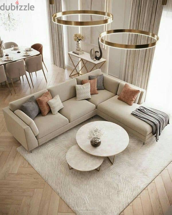 l shape sofa brand new model with bad 5