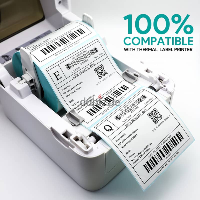 Shipping Label Thermal Sticker, Thermal Printer Label Paper 100*100 mm 6