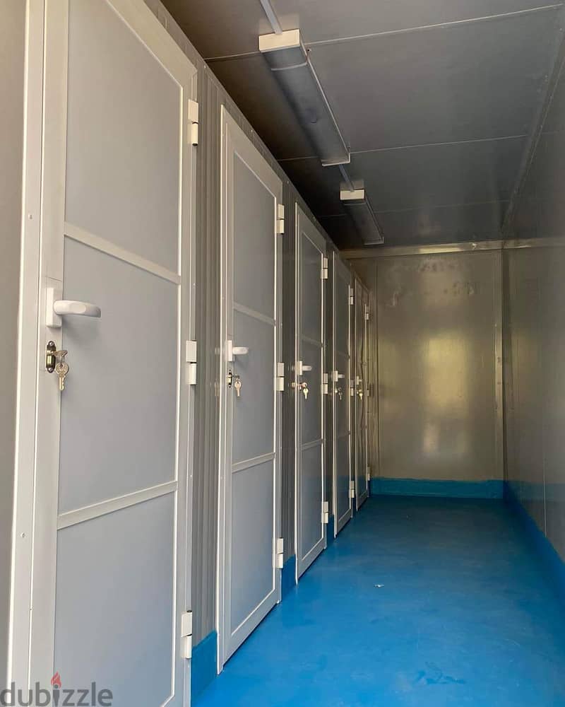 PortaCabin-Toilet (New, Refurbished) Aluminum,Gypsum,Decor, Epoxy Work 2