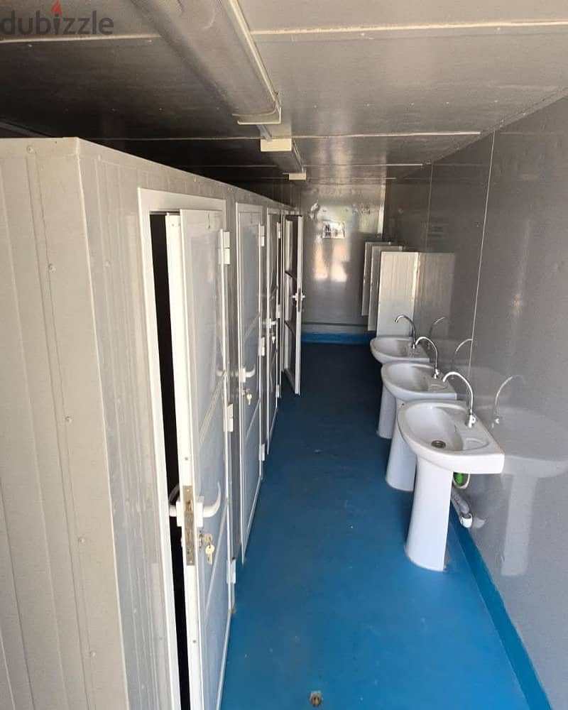 PortaCabin-Toilet (New, Refurbished) Aluminum,Gypsum,Decor, Epoxy Work 3