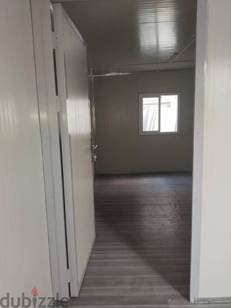 PortaCabin-Toilet (New, Refurbished) Aluminum,Gypsum,Decor, Epoxy Work 9