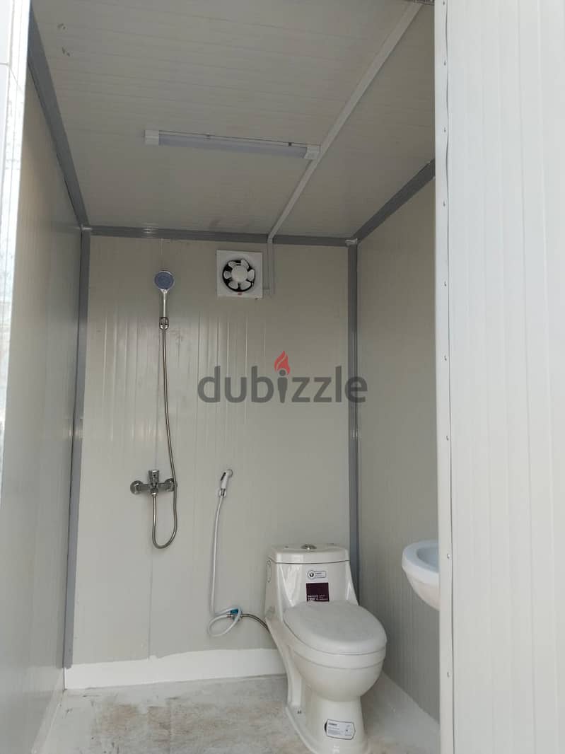 PortaCabin-Toilet (New, Refurbished) Aluminum,Gypsum,Decor, Epoxy Work 14