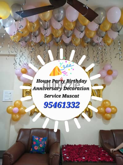 We do All kinds of Balloons Decoration for Birthday Anniversary etc
