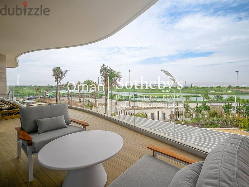 2BR Branded Golf Course View Apartment for Rent in Al Mouj 1