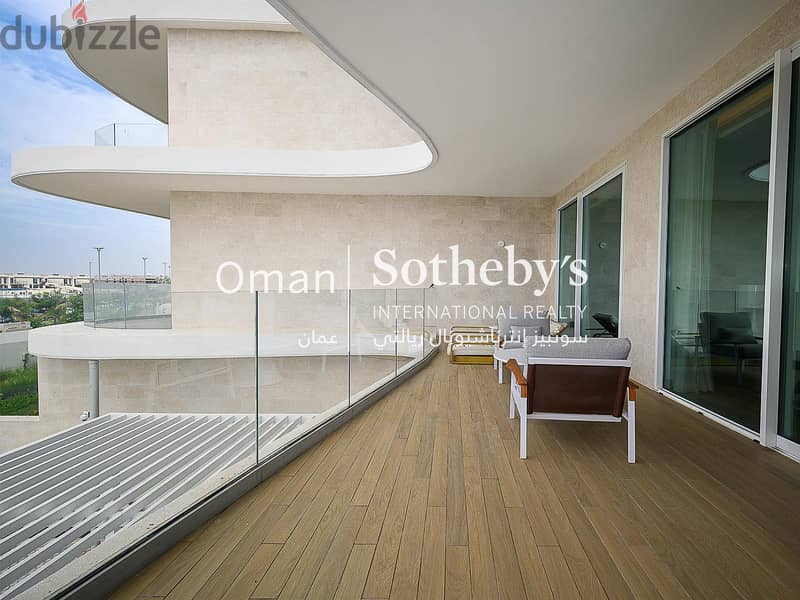 2BR Branded Golf Course View Apartment for Rent in Al Mouj 2