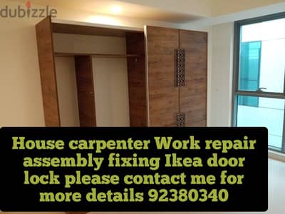Carpenter repairing fixing furniture door lock IKEA curtain recliner