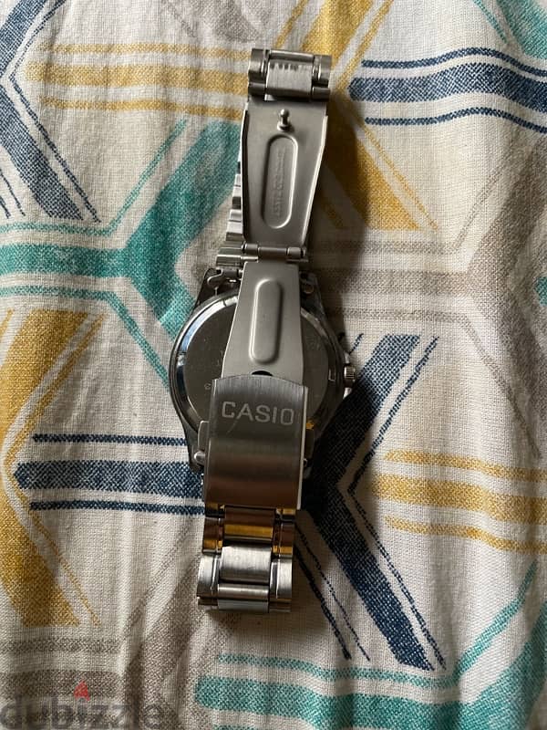 cyan color Casio Watch full silver first copy 1