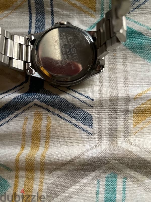 cyan color Casio Watch full silver first copy 2