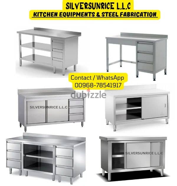 home  & coffeeshop kitchen ss table & sink fabricating 3