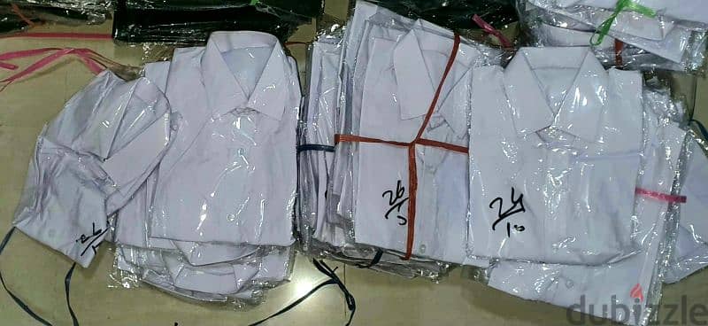 white Shirts available for kids uniform. 1