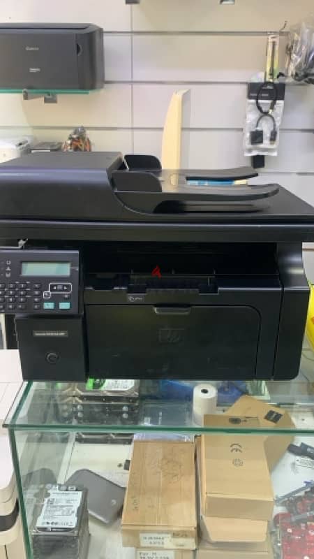 hp lesar jet wifi multifunction printer black and white 1