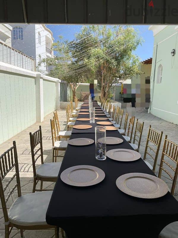 Rent chairs and tables via alwadi event 2