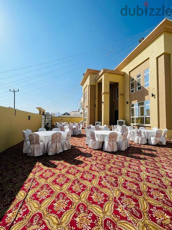 Rent chairs and tables via alwadi event 3