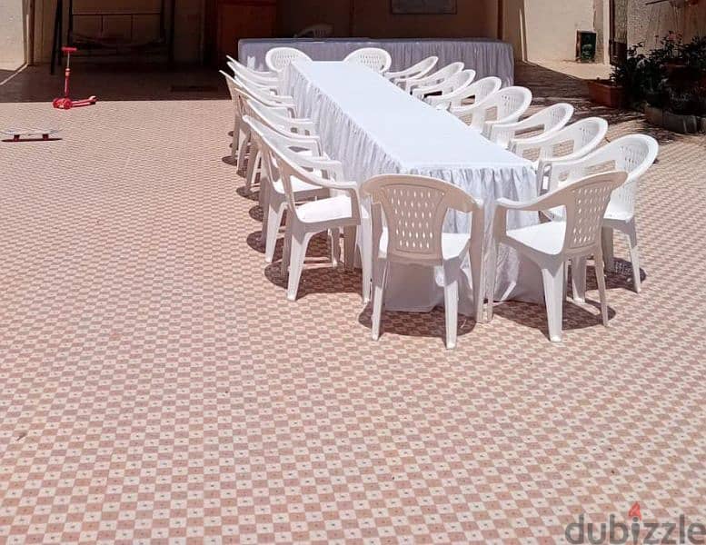 Rent chairs and tables via alwadi event 7