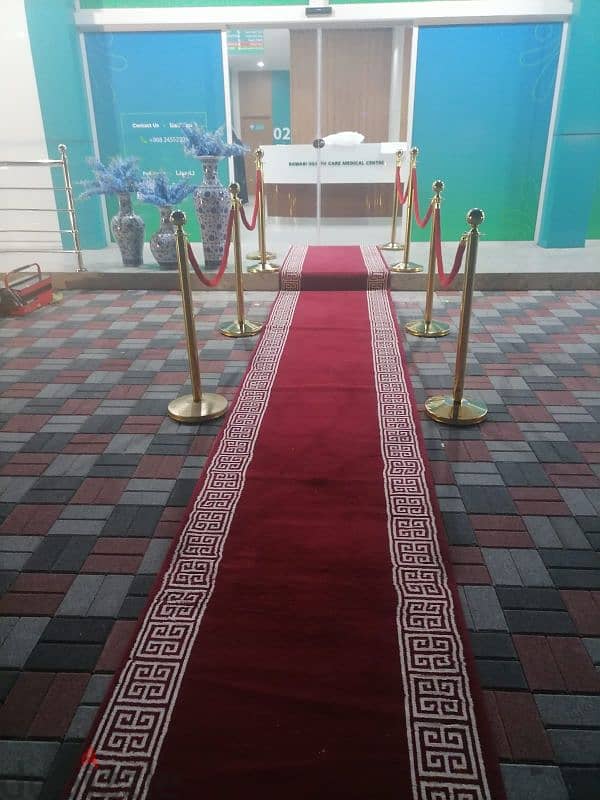 rental vip entry gold queue stand with rope 1