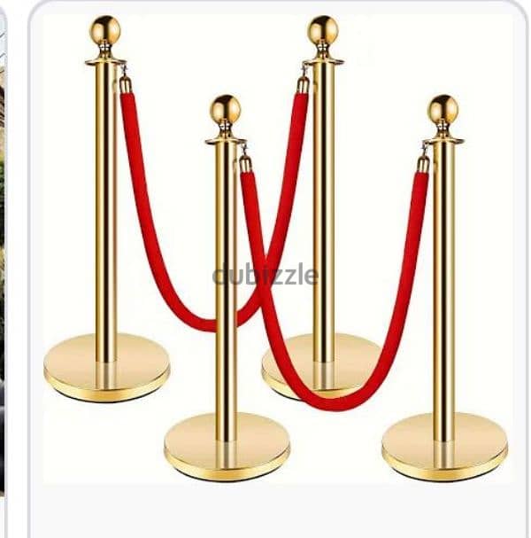 rental vip entry gold queue stand with rope 2
