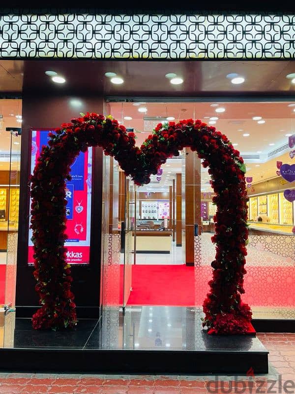 flower decorations of arch for rental 1