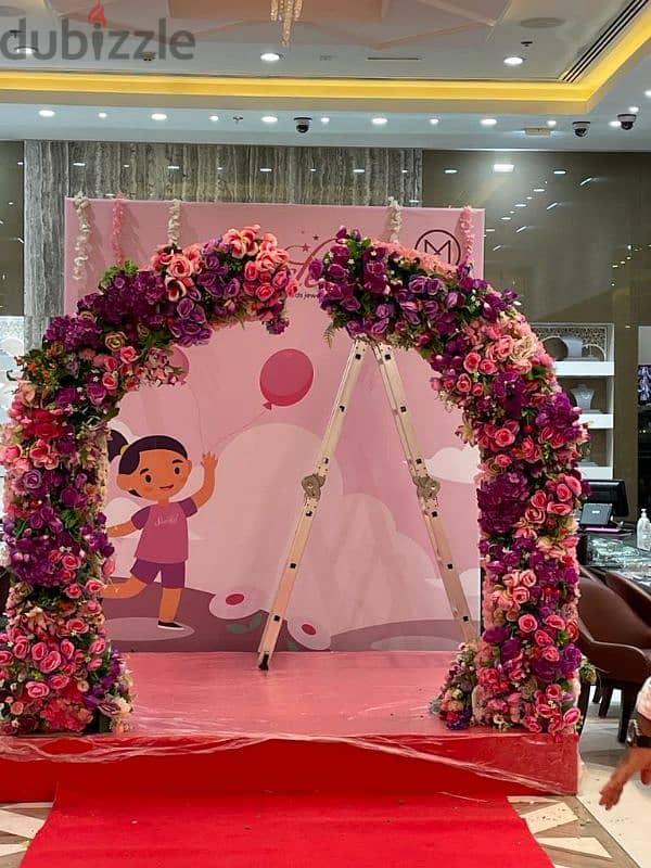 flower decorations of arch for rental 2