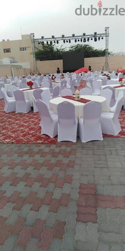 Rent white VIP banquet chairs via Alwadi events. 3