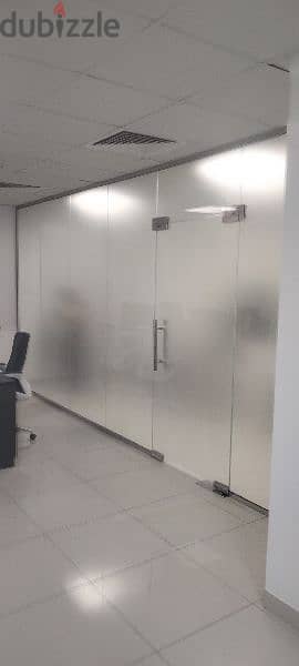 glass partition and door work. also reparing work