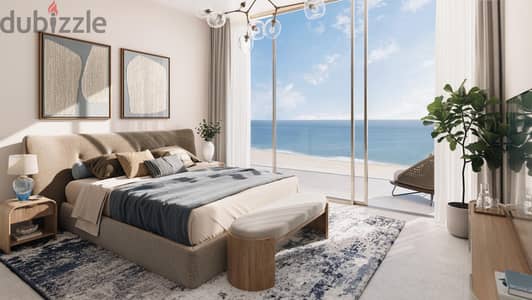 Sea View 1 BHK Azura Beach Al Mouj شقة بأطلالة بحرية مميزة في الموج
