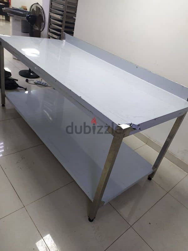 steel table sink  shelf 1
