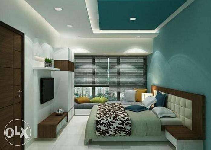 Gypsum false ceiling for bedroom 2