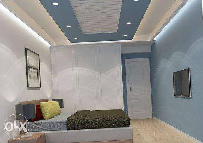 Gypsum false ceiling for bedroom 6