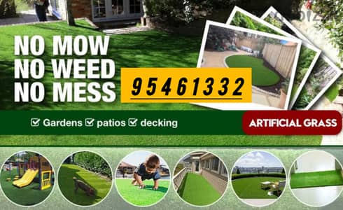 Garden Decoration indoor outdoor artificial grass pebbles work service