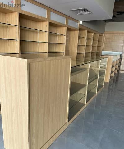 Shop Racks and wooden furniture