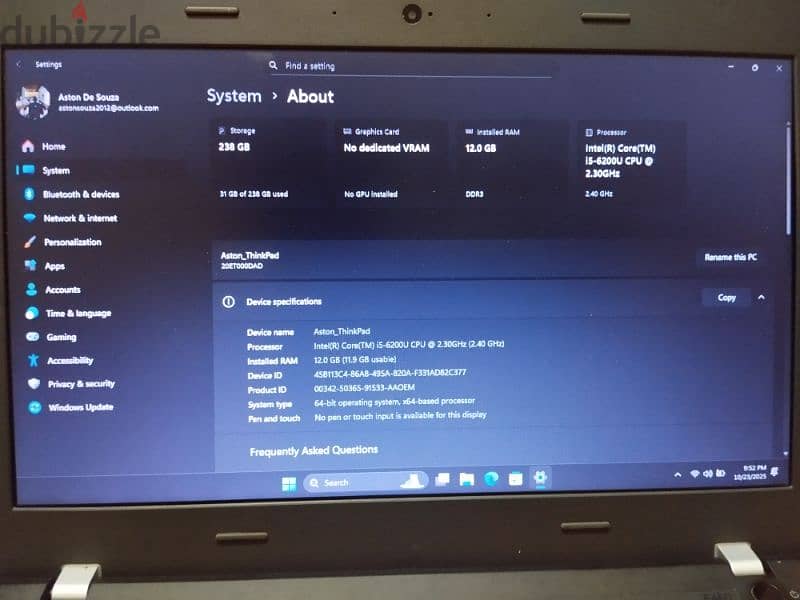 Lenovo ThinkPad for urgent sale 3
