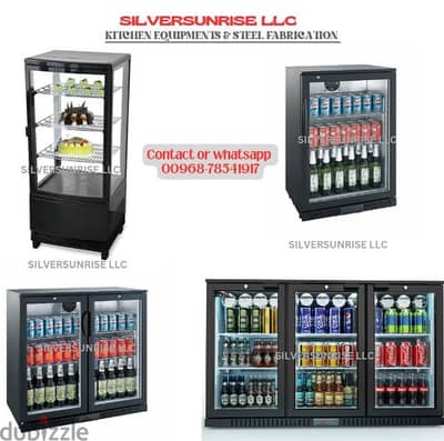 bar cooler & vertical cake display available