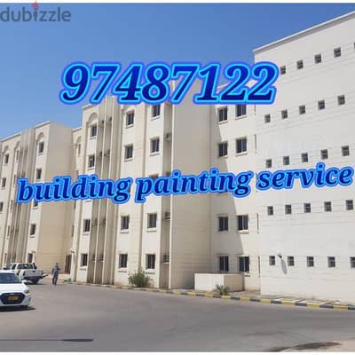 outside building painting and class cleaning