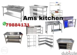 Stainless steel table,sink . delivery available all over oman