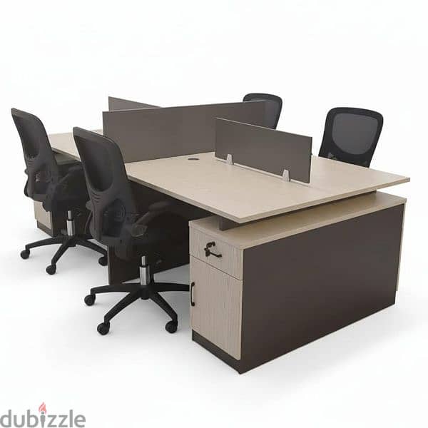 Workstationمنطقة عمل مناطق عمل work area meeting table طاولة اجتماع 4