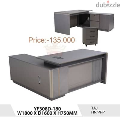 طاولة مكتب جديدة تماما بحجم 180c وBrand New Office Table  160cm
