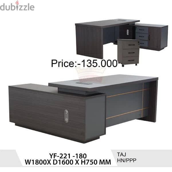 طاولة مكتب جديدة تماما بحجم 180c وBrand New Office Table  160cm 1