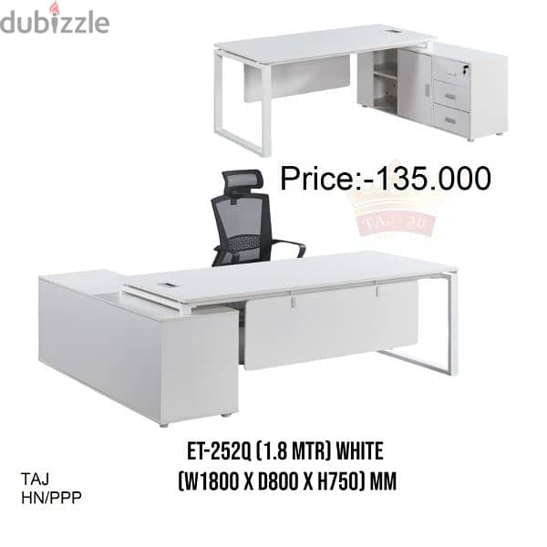 طاولة مكتب جديدة تماما بحجم 180c وBrand New Office Table  160cm 8