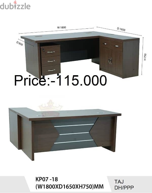 طاولة مكتب جديدة تماما بحجم 180c وBrand New Office Table  160cm 10