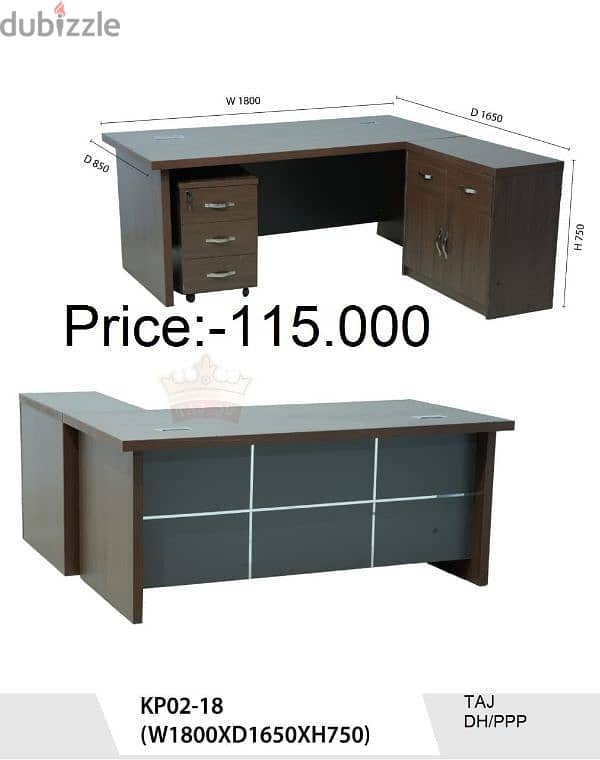 طاولة مكتب جديدة تماما بحجم 180c وBrand New Office Table  160cm 11