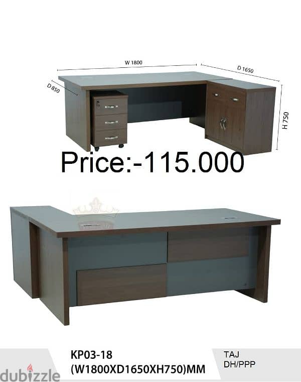 طاولة مكتب جديدة تماما بحجم 180c وBrand New Office Table  160cm 13